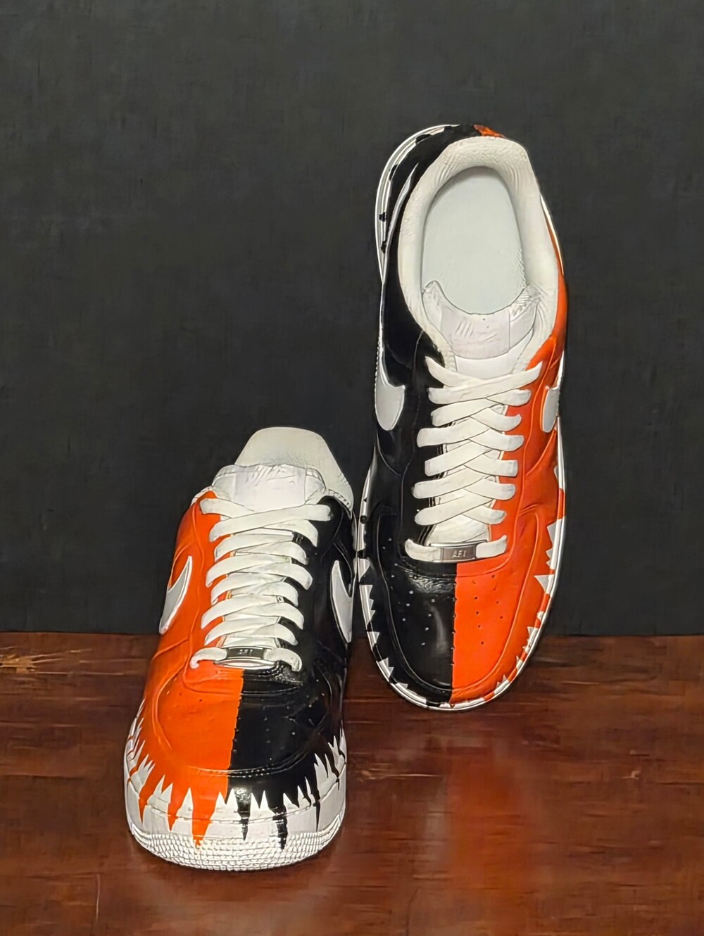 Custom Nike Air Force 1 '07 Basketball Sneakers, Mns 9.5, New, Unworn Cond.!